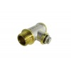 Тройник  1/2"х1/4"х1/2" г-г-ш  под манометр, термометр с заглушкой  PF